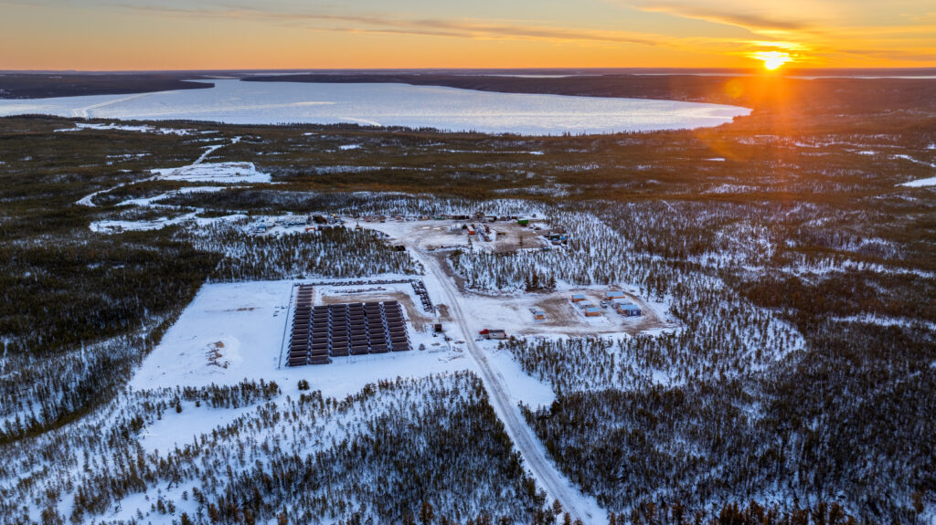 PLS Project winter drilling sunset 2025